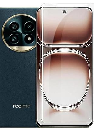 Захисне скло fiji curved uv для realme p3 ultra анти-відбитки (з клеєм та уф лампой) clear
