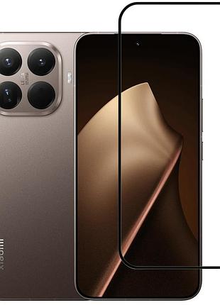 Захисне скло lux для xiaomi 15t pro повна проклейка чорний