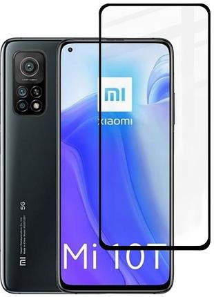 Защитное стекло fiji premium для xiaomi mi 10t / mi 10t pro полная проклейка anti-static черный