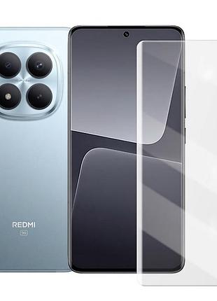 Защитное стекло fiji curved uv для xiaomi redmi note 15 pro plus 5g анти-отпечатки (с клеем и уф лампой) clear