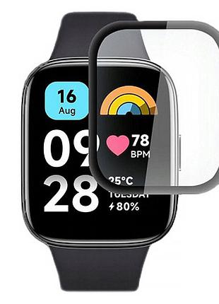 Полімерна плівка 3d (full glue) (тех.пак) для xiaomi redmi watch 3 active чорний