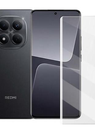 Защитное стекло fiji curved uv для xiaomi redmi note 15 pro анти-отпечатки (с клеем и уф лампой) clear