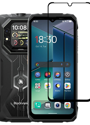 Защитное стекло lux для blackview rock 1 / rock 1 pro полная проклейка черный