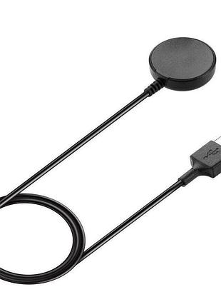Зарядний пристрій charging dock для samsung galaxy watch 3/4 classic/5/5 pro/6 classic/7/ultra/active - black