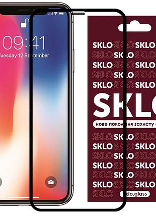 Защитное стекло sklo 3d для apple iphone 11 pro / iphone x / iphone xs с диагональю экрана 5.8, с полной проклейкой, защитой от
