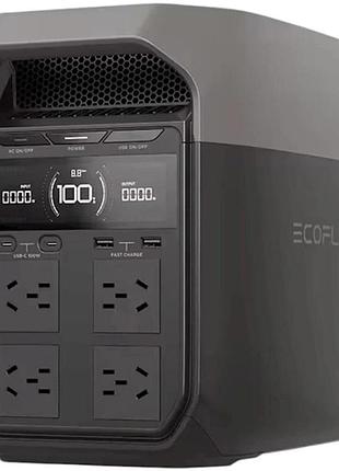Зарядная станция ecoflow delta 3 1800 вт с быстрой зарядкой 1024 вт/ч (циклов заряда 3000+)