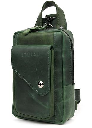 Мужская нагрудная сумка слинг рюкзак на одно плечо limary lim-910re