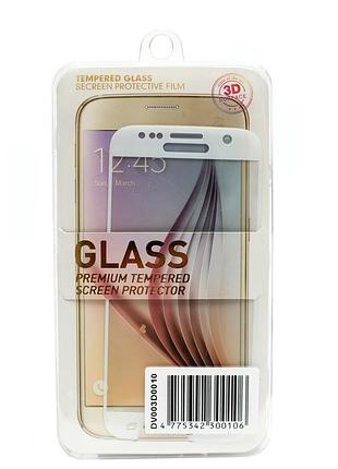 Защитное стекло 3d powerplant для samsung s7 white