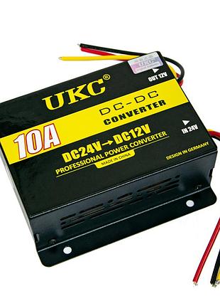 Инвертор преобразователь напряжения ukc dc/dc 24v-12v 10a 3386
