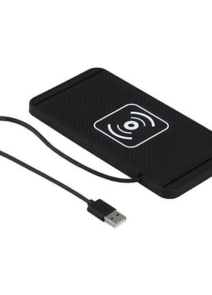 Беспроводное зарядное устройство для машины /10w usb кабель 30 cm black