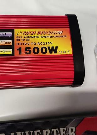 Инвертор 1500w 12v-220v преобразователь