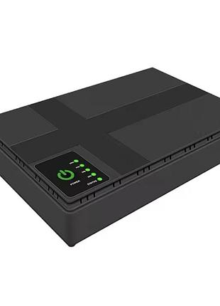 Джерело безперебійного живлення для роутера dc1018p dc ups 10400 mah — мініups для wi-fi, камер, модему, відеоспостереження