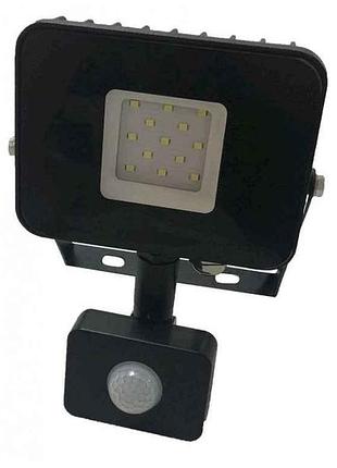Прожектор 10w 6500k led eco с датч.рухе (lpes-10c) тм luxel