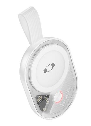 Беспроводное мини-зарядное устройство hoco cw60 для смарт часов (совместим с apple watch 1-10, se/se2, сериями ultra/ultra2)