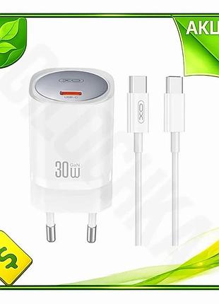 Ve сетевое зарядное устройство xo new version ce20 33вт usb-c для смартфонов и планшетов быстрое заряд n6w_ver
