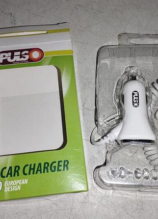Автомобільний зарядний пристрій pulso 1usb+iphone (12/24v -5v 2,4a)