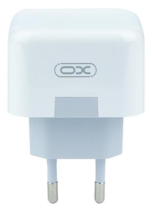Мережевий зарядний пристрій xo l102 eu dual qc3.0 type-c port 35w 3a white