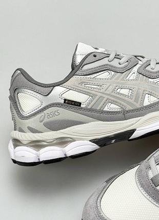 Asics gel-nyc gtx metallic grey white 3
