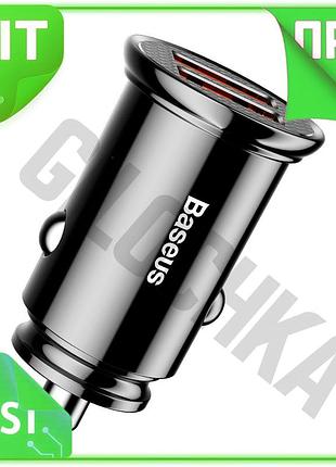 Ve автомобільний зарядний пристрій baseus new version 30w чорний швидкий зарядний пристрій для телефон n6w_ver