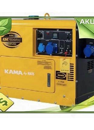 Ve дизельный генератор kama 6,9 new version ква 1-фазный 230v резервный источник энергии для дома и да n6w_ver