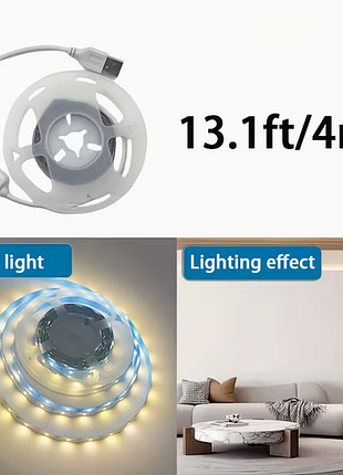 Світлодіодна стрічка із датчиком руху для перемикача led wd-4m теплий 4 метри