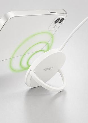 Беспроводное магнитное зарядное устройство для iphone tronic tnmc 7.5 a1, 7,5 вт, usb-c, белое