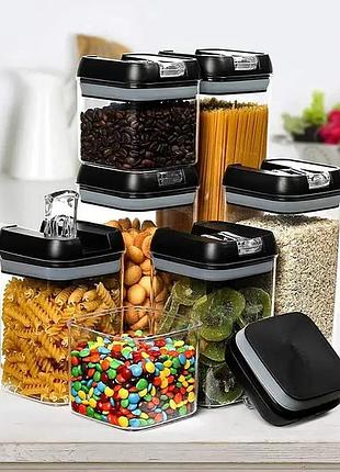 Органайзери для сипучих кухни food storage container 5 контейнерів | набір пластикових контейнерів для круп