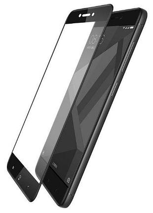 Full glue защитное стекло для телефона xiaomi redmi 4x - black