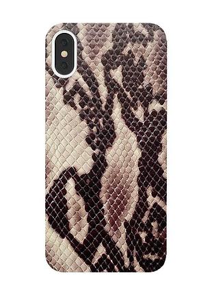 Защитная пленка кожа питона на заднюю панель для iphone x