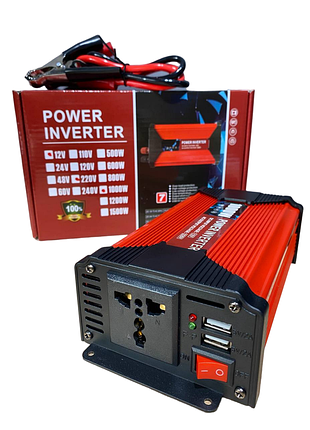 Інвертор ac/dc 12 220v 1000w перетворювач напруги