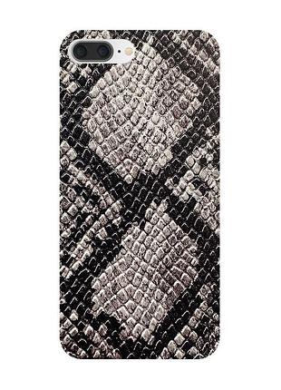 Защитная пленка кожа питона (серая) на заднюю панель для iphone 7 plus