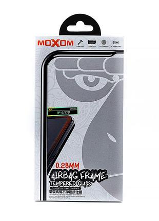Защитное стекло moxom af airbag для iphone 6 plus / iphone 7 plus/ iphone 8 plus белый