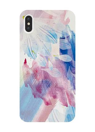 Защитная пленка лепестки на заднюю панель для iphone xs max