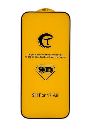 Защитное стекло 5d ударопрочное для iphone 17 air черное