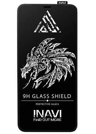Захисне скло (np) fullglue для samsung m51 inavi premium чорний
