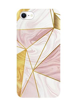 Защитная пленка мраморный узор на заднюю панель для iphone 7