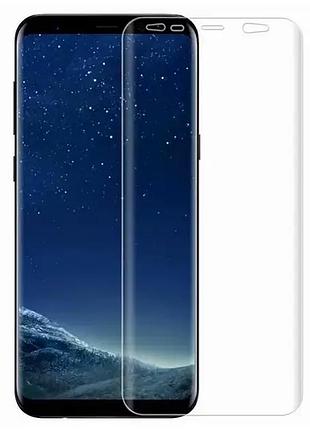 Защитное стекло veron nano uv full glue ударопрочное для samsung s8 plus прозрачное