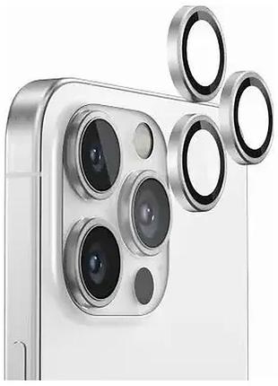 Защитное стекло для iphone 13 pro 13 pro max закаленное противоударное защита камеры серебристое