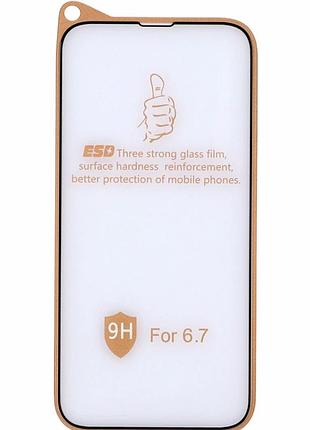 Захисне скло 9h полімерне чорне для apple iphone 14 plus завтовшки 0.25 мм з олеофобним покриттям