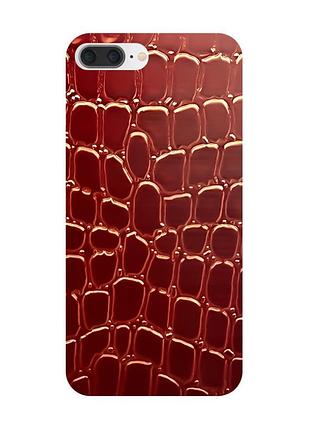 Защитная пленка кожа крокодила на заднюю панель для iphone 7 plus