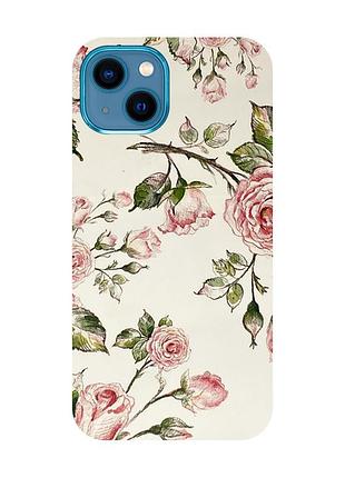 Защитная пленка розы на заднюю панель для iphone 13 mini