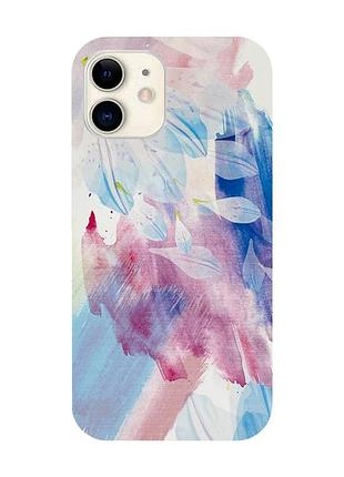 Защитная пленка лепестки на заднюю панель для iphone 12 mini