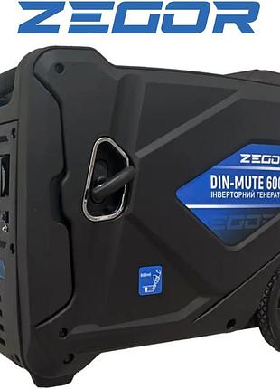 Генератор бензиновый инверторный zegor din-mute6000 5,5-6,0 квт, электростартер