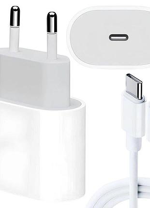 Зарядное устройство 35w с кабелем usb-c - usb-c 1м / зарядка для телефона / блок быстрой зарядки