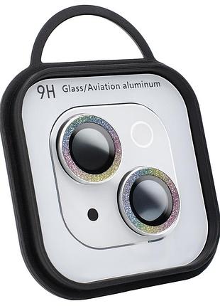 Защитное стекло для камеры diamonds lens rainbow для iphone 13 13 mini защита от царапин и ударов