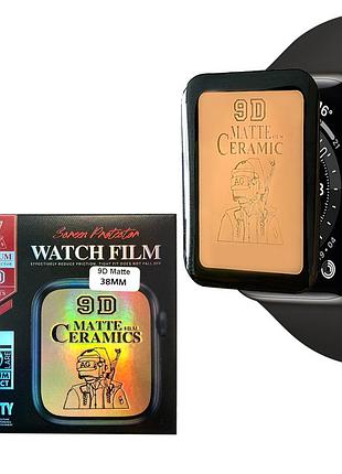 Защитное стекло ceramic для apple watch 45mm матовое покрытие для защиты экрана от царапин