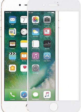 Захисне скло 10d для iphone 6 plus/6s plus white