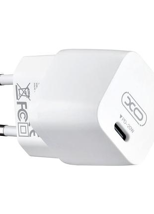 Заряджання xo ce01 usb type-c 20w pd швидке заряджання білий