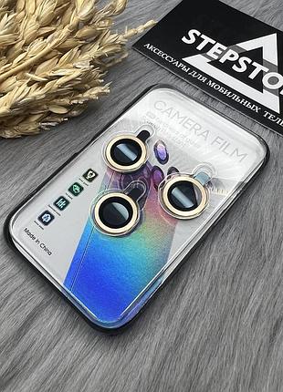 Захисне скло на камеру лінзи для iphone 12 pro max прозоре протиударне 7. золотистий