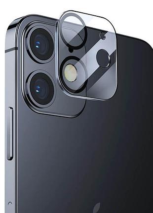 Захисне скло на камеру для iphone 11 прозоре з обідком